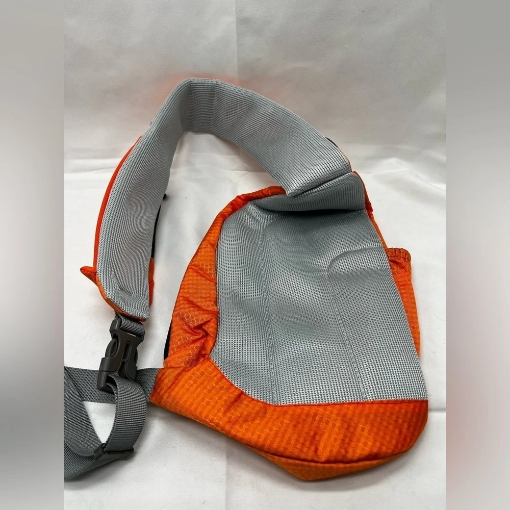 Apex crossbody bag orange with black zipper (PB1)